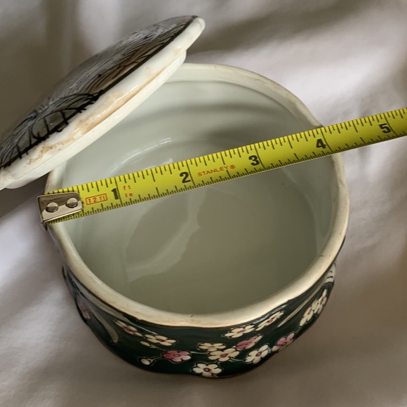 Vintage Floral Chinoiserie Trinket Box - Picture 14 of 15